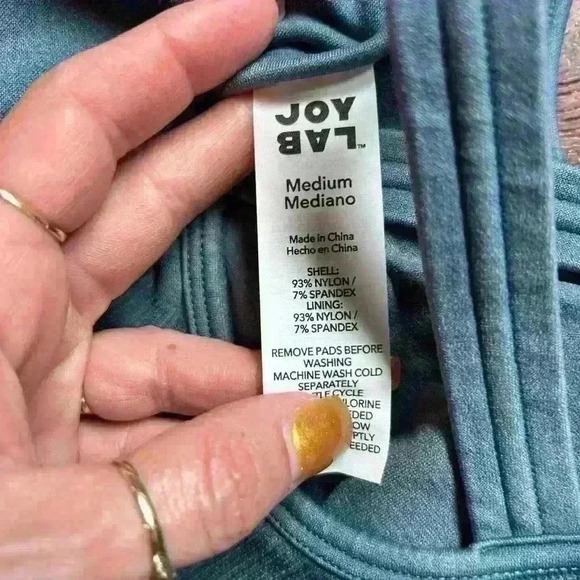 NWT JoyLab Bodysuit Blue Size Medium - Picture 2 of 4